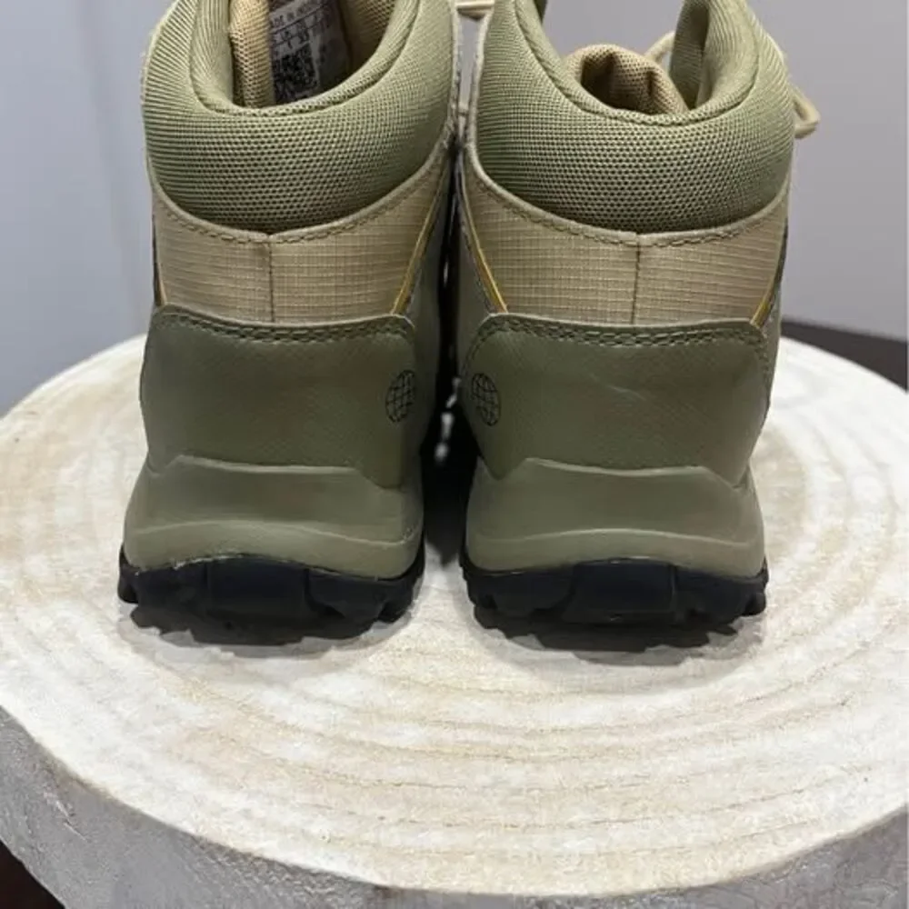 ADIDAS Terrex Hyperhiker Mid Hiking Boots Kids Youth Size 1.5 GZ9215 Beige Tan